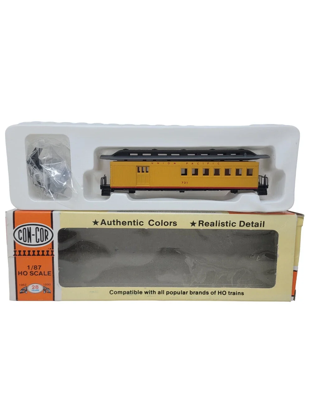 Con-Cor HO 1/87 Scale Old Time Passenger Combine Coach Union Pacific #721 NIB